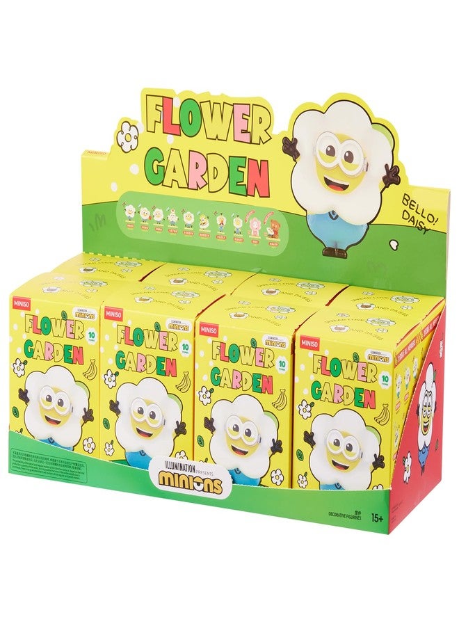 MINISO Minions Collection Flower Garden Surprise Blind Box Figure Model Cute Stuff Mystery Box for Home Decor Birthday (Random One Figure) - Image 2